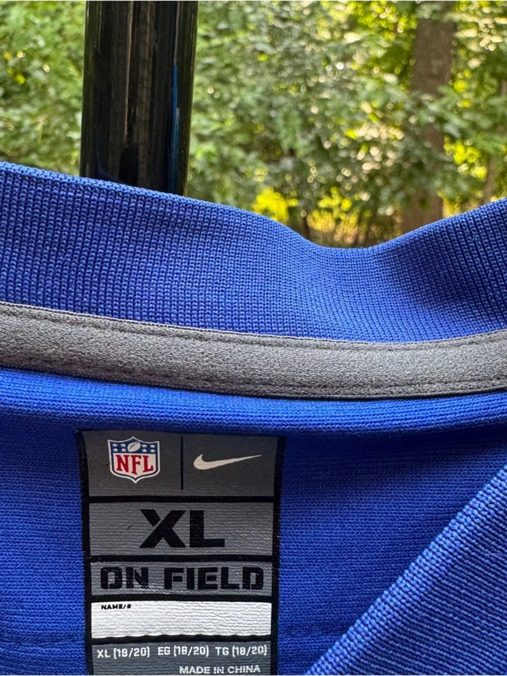 Nike Men NFL On Field Jersey NY Giants #13 Beckham Jr Polyester Blue XL YOUTH